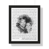 Framed 16x20 Printify - Bobby & Katie - Whenever We're Alone