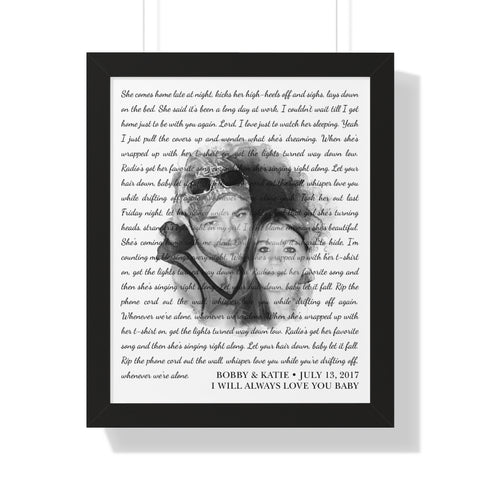 Framed 16x20 Printify - Bobby & Katie - Whenever We're Alone