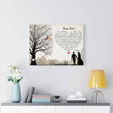 Lyrics -- Song Bird 11/07/2011 -- Canvas 18x24 -- Printify