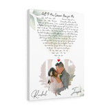 Lyrics -- Ruchel ♡ Jason  07.18.2019 -- Canvas 18x24 -- printify