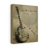 Lyrics -- Keep Me In Heart You -- Canvas 8"x10" -- printify
