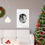 Lyrics -- Joseph and Jayme 03.20.2021 -- 20x30 -- Printify