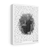 Music Lyrics Song -- Canvas  8"x10" -- July 31, 2010