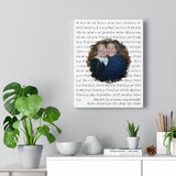 Lyrics Song -- Canvas 11"X14" -- Baby Girl, You are amazing