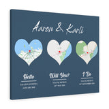 Love Anniversary Print -- Canvas 24"x30" -- Aaron & Karli