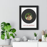 Lyrics Song -- Black Framed poster/ 12”x16” -- DeMarcus & TaWanna