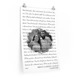 Lyrics -- Brent & Ashley 10-19-19 -- 20x30 -- Printify
