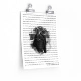 Lyrics -- Junior & Maya 2/14/22 -- 9x11 -- Printify