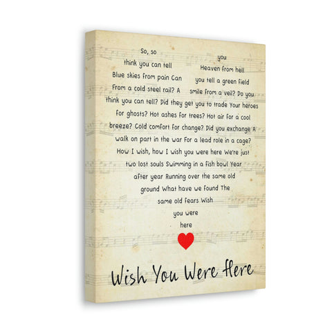 Printify Canvas Gallery Wraps 11x14 - Wish You Were Here - Design 9