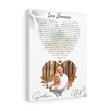Love Anniversary Print -- Canvas 11"X14" -- Nick & Svetlana