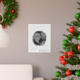 Lyrics Song -- poster/ 11''x14'' -- Jonathon & Briana