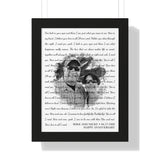 Lyrics -- Mike and Nicky 04.17.1993 -- Black framed 12x16 -- Printify