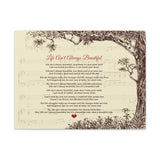 Lyrics Song -- Canvas 18"X24" -- Life Ain’t Always Beautiful(Gary Allan)