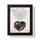 Lyrics -- Randall & Victoria 01.01.2022 -- Black framed 11x14 -- Printify