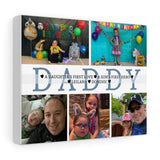 Daddy Family Prints -- Canvas 8"x10" -- Leilana & Dominic