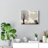 I Cross My Heart Lyrics -- Canvas 10"x8" -- 1.1 -- Mr&Mrs Craven -- printify