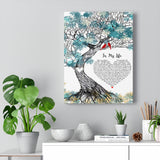 in My Life Lyrics -- Canvas 12"X16" -- 4