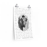 Lyrics -- Connor and Krystal 01/01/2020 -- 12x18 -- Printify