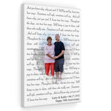 Larry & Kathy 06.17.1972 - Canvas 12x18 - Printify
