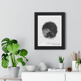 Lyrics -- Javier and Micaela 10.27.2021 -- Black framed 11x14 -- Printify