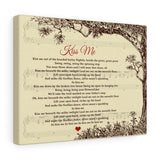 Kiss Me (Sixpence None The Richer) -- New style 2 -- Canvas 11x14 -- Printify