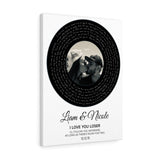 Vinyl -- Liam and Nicole 12.12.15 -- Canvas 18x24 -- Printify