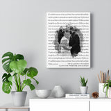 Lyrics -- Nick & Anna 09-14-2019 -- Canvas 11x14 -- Printify