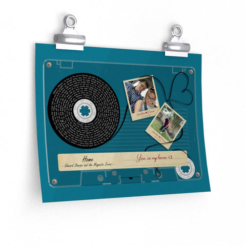 Cassettes-Tape Prints -- poster/ 9''x11'' -- Lachlan & Devon