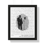 Lyrics -- Abel & McKenzie 25.10.2003 -- Black framed 16x20 -- Printify