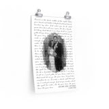 Lyrics -- Joe and Jess 07/17/2015 -- 12x18 -- Printify