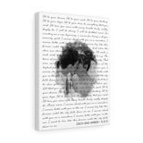 Lyrics -- Zach and Amber 11-11-11 -- Canvas 12x16 -- Printify