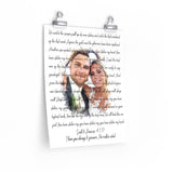 Lyrics Song -- poster/ 11''x14'' -- Scott & Bree’an