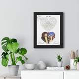 Lyrics Song -- Black framed poster/ 11"x14" -- Janice and Patrick