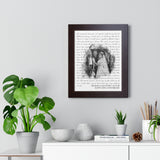 Lyrics Song -- Black framed poster/ 11"x14" -- Michael & Jennifer