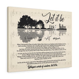 Let-It-Be Lyrics -- Canvas 24"x30" -- 2