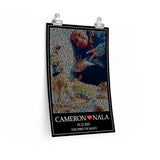 Lyrics -- Cameron & Nala 01.21.2021 -- 12x18 -- printify