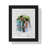 Ryan & Kim 07.10.07 - Framed 11x14 - Printify