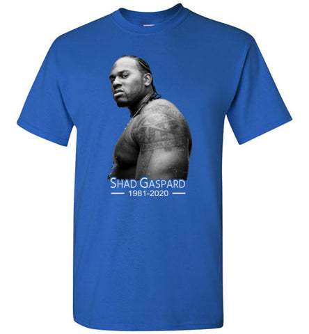 Shad Gaspard Best Dad Ever -- Men Gildan Short-Sleeve Tee -- Royal Blue --1.1- teescape