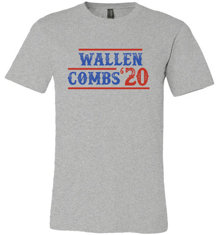 Wallen Combs 20 -- Unisex Canvas Short-Sleeve Tee -- Sport Grey -- 1.3 -- teescape