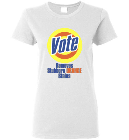 Vote Removes Stubborn Orange Stains -- 2.1 -- laidies gilden -- Tee