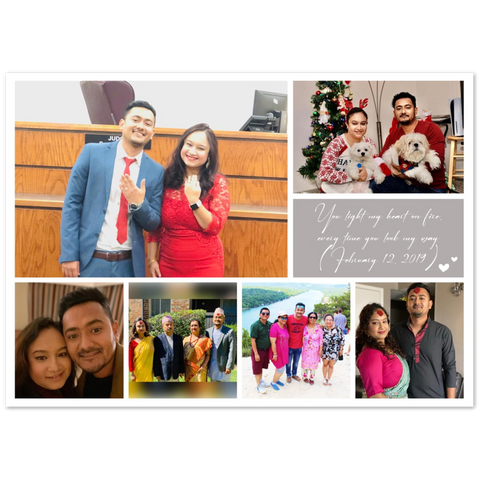 Gelato Poster 28x20 - 6 Photos - You Light My Heart