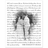 Lyrics Song -- Poster/ 8''x10'' -- The Stanley’s 09.18.21