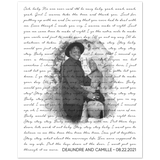 Lyrics Song -- Poster/ 8''x10'' -- Deaundre and camille