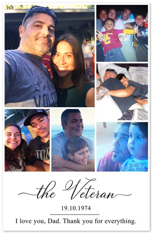 Dad poster -- The Veteran -- 11x17 -- gelato