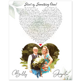 Music Lyrics Song -- Poster/ 8''x 10'' -- Billy and Angela