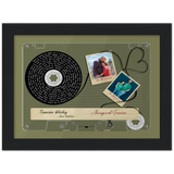 Cassette -- Boz and Rebecca 03-17-2017 -- Black framed 6x8 -- Gelato