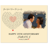 Music Lyrics Song -- Poster/ 8''x10'' -- Heather & A.J