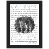 Lyrics -- It’s not flesh n blood -- Black framed 6x8 -- Gelato