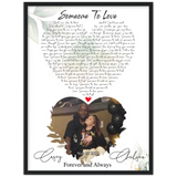 Love Anniversary Print -- Black Framed 18”x24” -- Chelsea and Casey