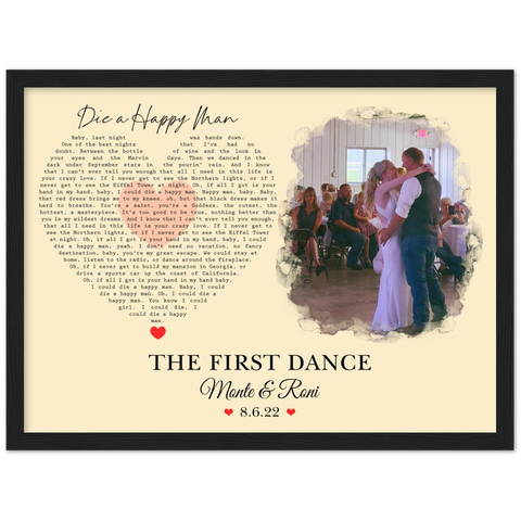 Gelato Framed 16x12 - MONTE & RONI - Die A Happy Man